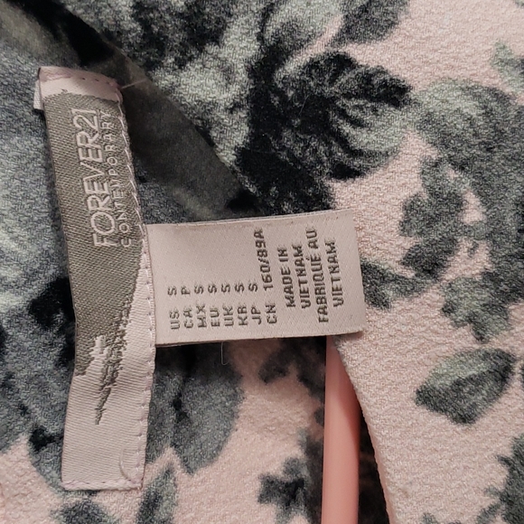 Pink, Grey, and Black Floral Dress - Picture 3 of 3